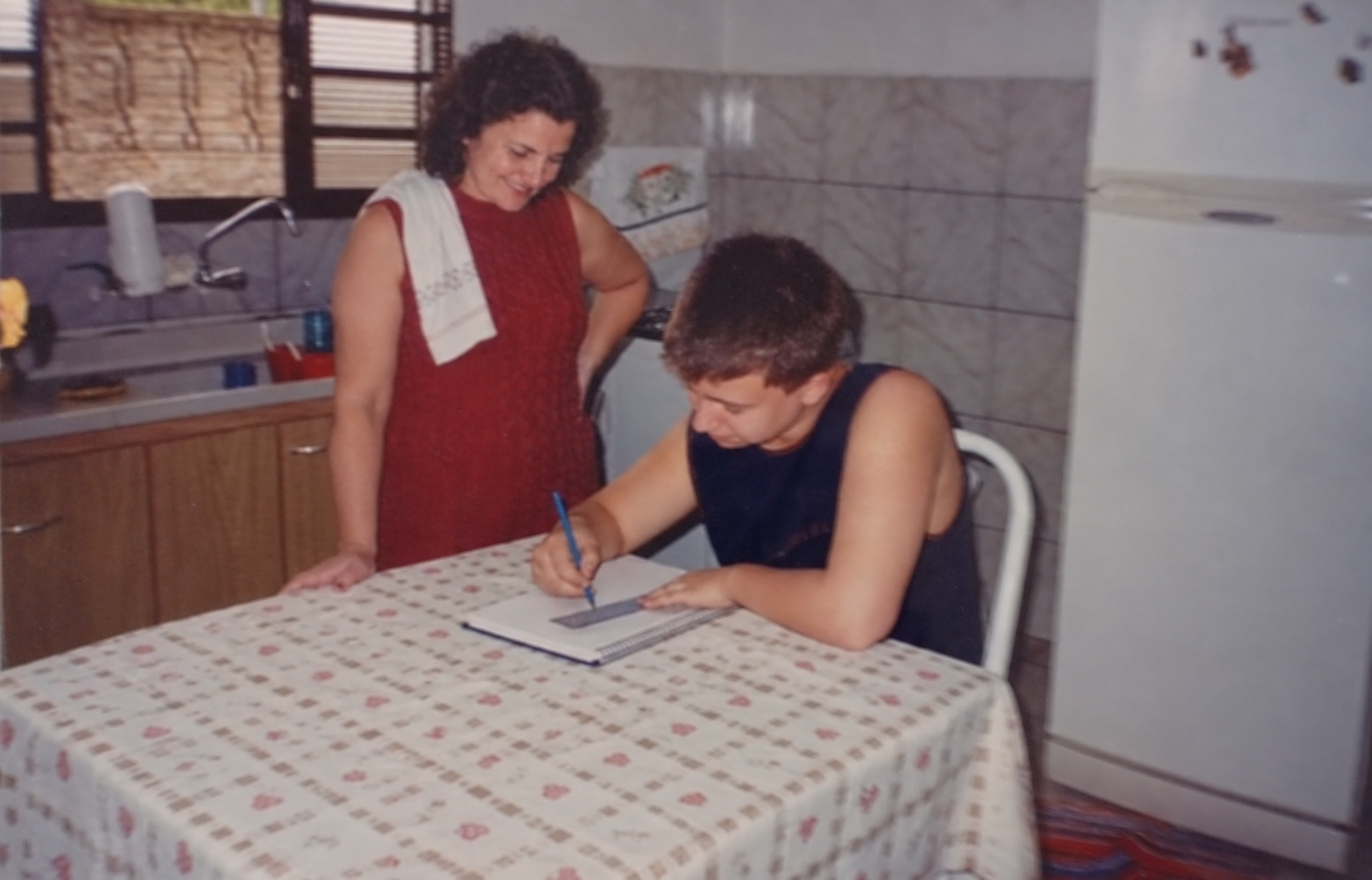 Minha mãe passando o bastão